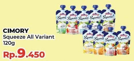 Promo Harga Cimory Squeeze Yogurt All Variants 120 gr - Yogya