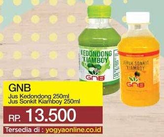Promo Harga GNB Jus Jeruk Sonkit Kiamboy, Kedondong Kiamboy 250 ml - Yogya