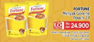 Promo Harga FORTUNE Minyak Goreng 2000 ml - LotteMart