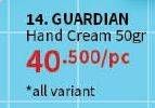 Promo Harga Guardian Hand Cream All Variants 50 gr - Guardian