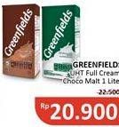 Promo Harga GREENFIELDS UHT Choco Malt, Full Cream 1000 ml - Alfamidi