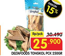 Promo Harga DELTAFOODS Tongkol Siap Makan 250 gr - Superindo