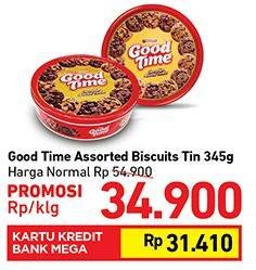 Promo Harga GOOD TIME Cookies Chocochips 345 gr - Carrefour