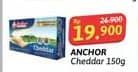 Promo Harga Anchor Cheddar Cheese 150 gr - Alfamidi