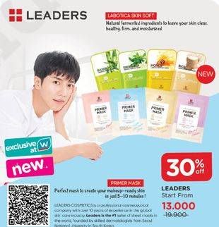 Promo Harga LEADERS Mask  - Watsons