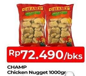 Promo Harga CHAMP Nugget Chicken Nugget 1000 gr - TIP TOP