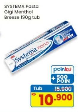Promo Harga Systema Toothpaste Menthol Breeze 190 gr - Indomaret