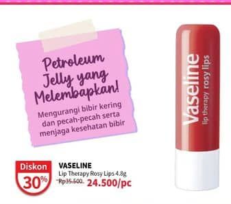 Promo Harga Vaseline Lip Therapy Rosy Lips 4 gr - Guardian