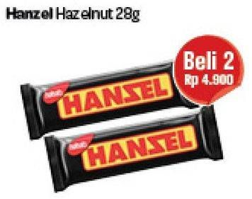 Promo Harga NABATI Hanzel Wafer per 2 pcs 28 gr - Carrefour
