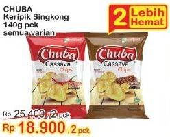 Promo Harga CHUBA Cassava Chips All Variants 140 gr - Indomaret