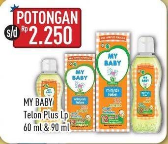 Promo Harga MY BABY Minyak Telon Plus Lp 60ml/90ml  - Hypermart