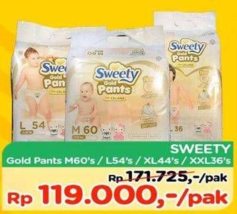 Promo Harga Sweety Gold Pants M60, L54, XL44, XXL36  - TIP TOP