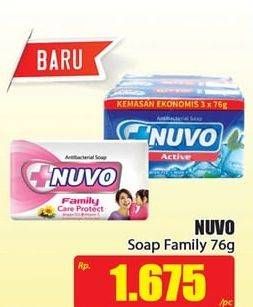 Promo Harga NUVO Family Bar Soap 76 gr - Hari Hari