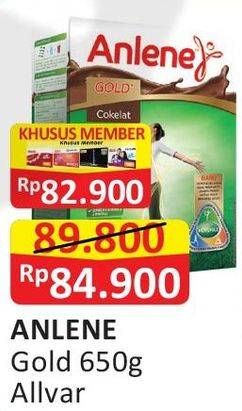 Promo Harga ANLENE Gold Susu High Calcium All Variants 650 gr - Alfamart