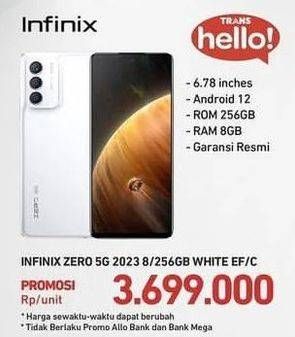 Promo Harga Infinix Zero 5G 2023 8GB + 256GB  - Carrefour