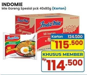 Promo Harga Indomie Mi Goreng Spesial per 40 pcs 85 gr - Indomaret