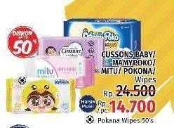Promo Harga CUSSONS BABY/MAMY POKO/MITU/POKONA Wipes  - LotteMart