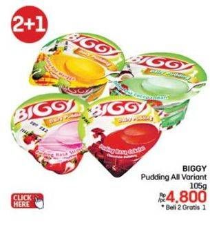 Promo Harga Biggy Dairy Pudding All Variants 105 gr - LotteMart