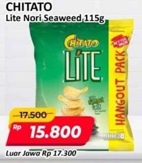 Promo Harga Chitato Lite Snack Potato Chips Seaweed 120 gr - Alfamart