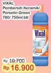 Promo Harga Vixal Pembersih Porselen Green Kuat Harum 780 ml - Indomaret