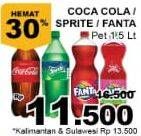 Promo Harga COCA COLA Minuman Soda 1500 ml - Giant