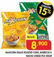 Promo Harga MAXICORN Snack Roasted Corn, Barbecue, Nacho Cheese 150 gr - Superindo