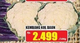 Promo Harga Kembang Kol Daun per 100 gr - Hari Hari