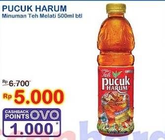 Promo Harga Teh Pucuk Harum Minuman Teh Jasmine 500 ml - Indomaret