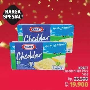 Promo Harga KRAFT Cheese Cheddar 160 gr - LotteMart