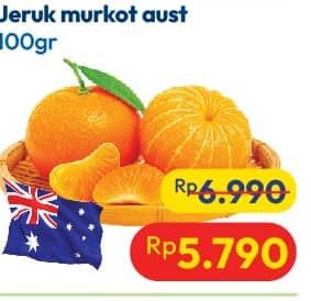 Promo Harga Jeruk Murcot Australia per 100 gr - Hypermart
