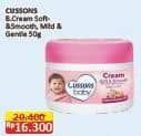 Promo Harga Cussons Baby Cream Soft Smooth, Mild Gentle 50 gr - Alfamart