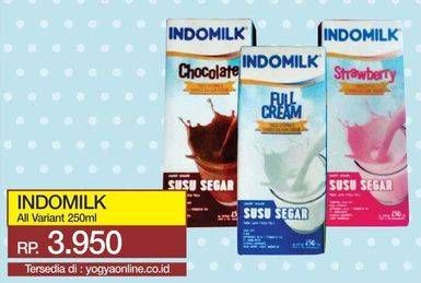 Promo Harga INDOMILK Susu UHT All Variants 250 ml - Yogya