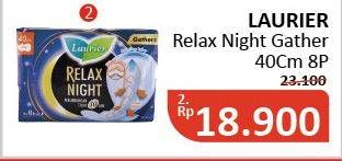 Promo Harga Laurier Relax Night Gathers 40cm 8 pcs - Alfamidi