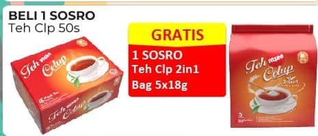 Promo Harga Sosro Teh Celup per 50 pcs 2 gr - Alfamart