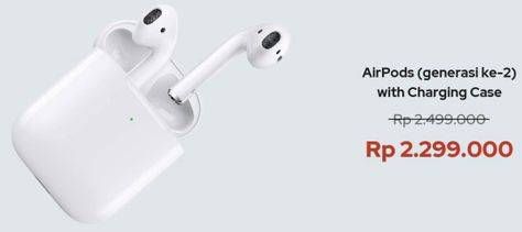 Promo Harga APPLE AirPods Generasi Ke-2  - iBox