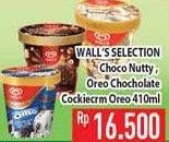 Promo Harga WALLS Selection Choco Nutty Crunch, Oreo Cookies Cream, Oreo Cookies Cream Chocolate 410 ml - Hypermart