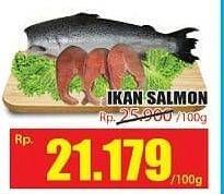 Promo Harga Salmon Headless per 100 gr - Hari Hari