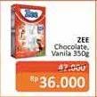 Promo Harga ZEE Susu Bubuk Swizz Chocolate, Vanilla Twist 350 gr - Alfamidi