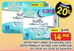 Softex Pantyliner Natural Cool+ Super Slim/Natural Cool+ Super Slim