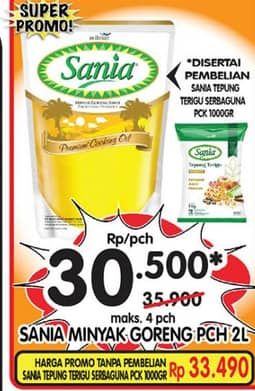 Promo Harga Sania Minyak Goreng 2000 ml - Superindo