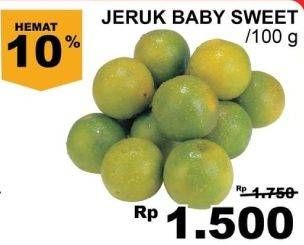 Promo Harga Jeruk Baby Sweet per 100 gr - Giant