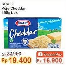 Promo Harga KRAFT Cheese Cheddar 165 gr - Indomaret