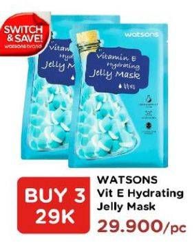 Promo Harga WATSONS Vitamin E Hydrating Jelly Mask per 3 pouch - Watsons