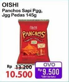Promo Harga Oishi Panchos Jagung Pedas, Sapi Panggang 145 gr - Alfamart