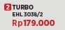 Promo Harga Turbo EHL3038 Iron 2  - COURTS