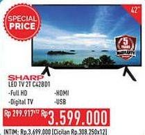 Promo Harga Sharp 2T-C42BD1i | LED TV 42"  - Hypermart