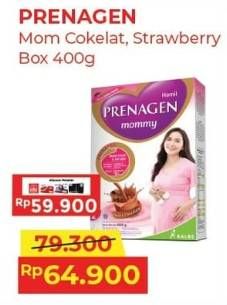 Promo Harga Prenagen Mommy Lovely Strawberry, Velvety Chocolate 400 gr - Alfamart