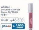 Promo Harga Wardah Exclusive Matte Lip Cream 08 Pinkcredible, 09 Mauve On, 05 Speachless 4 gr - Indomaret