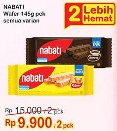 Promo Harga NABATI Wafer All Variants per 2 pouch 145 gr - Indomaret