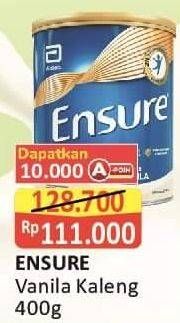 Promo Harga Ensure Nutrition Powder FOS Vanila 400 gr - Alfamart